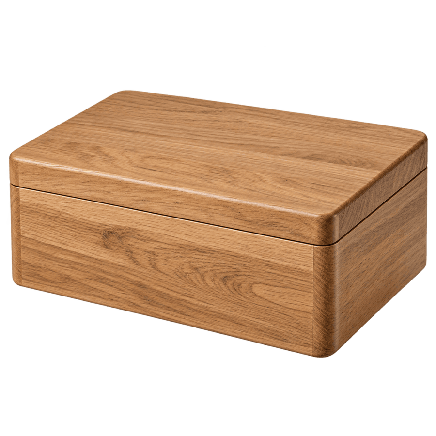 Arca Oak Storage Box — isolated storage product